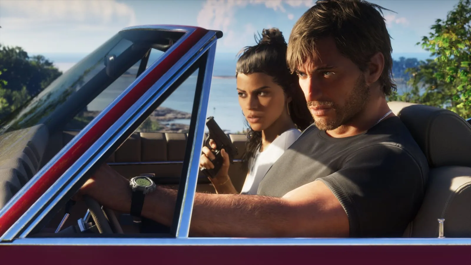 Screenshot ufficiale di Jason e Lucia insieme in GTA 6 (immagine 11)