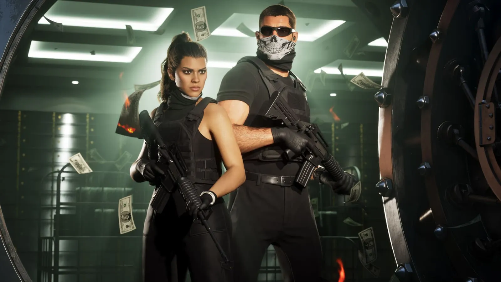 Screenshot ufficiale di Jason e Lucia insieme in GTA 6 (immagine 2)