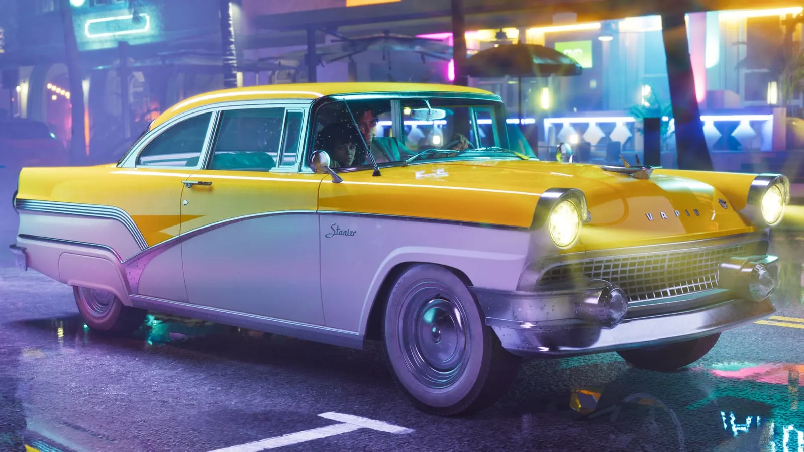 La Vapid Stanier '55 del Pacchetto Vintage Vice City in uno screenshot ufficiale